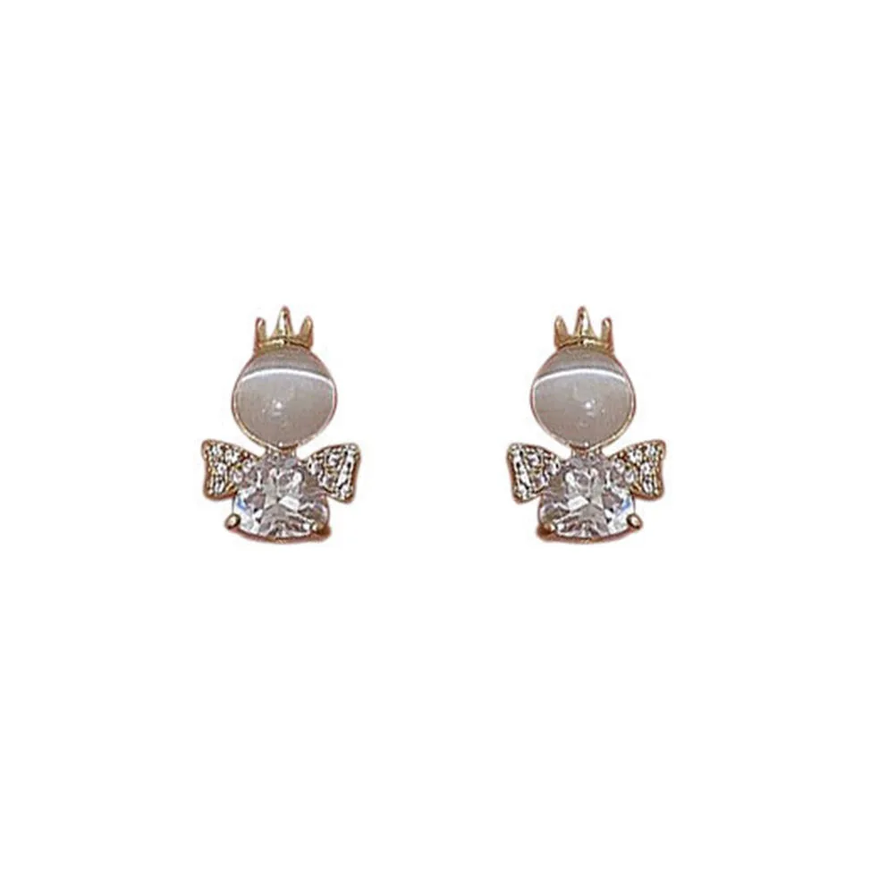 

Cat Eye Stone Earrings Opal Piercing Jewelry Women Studs Hypoallergenic Daily Dress Casual Formal Gifts