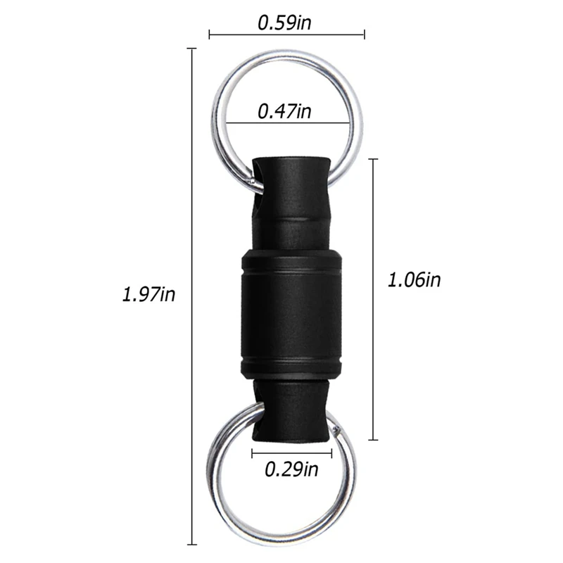 Titanium Quick Release Detachable Keychain Clip For Men & Women DIY Clip For Home Office