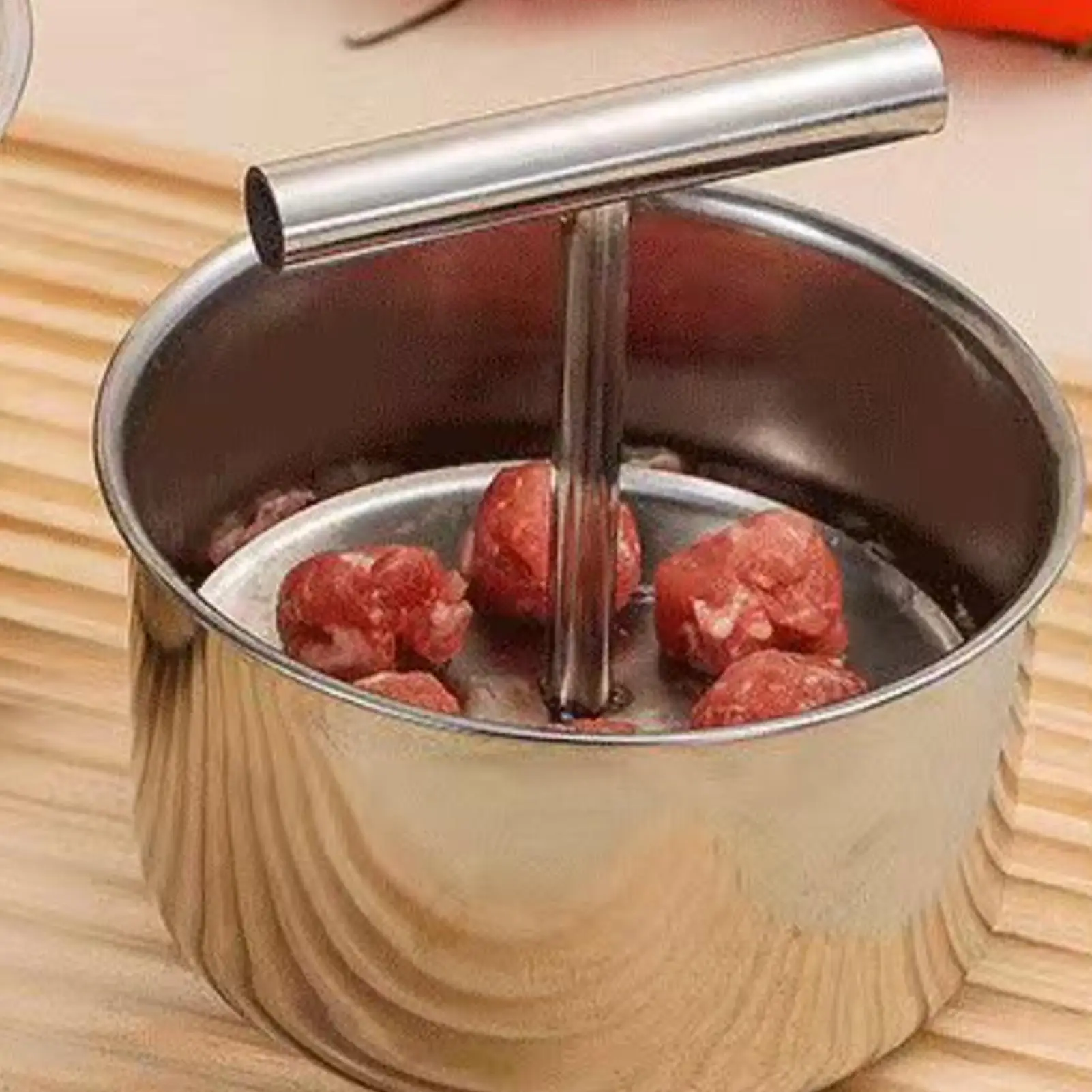 Manual Meatball Maker Press Stainless Steel Meatball Shaper Kitchen Meatball Making Tool for Kitchen Dumplings Cookies