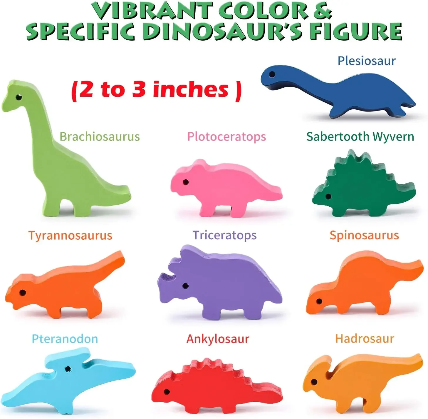 Juego de apilamiento de madera de juguete de dinosaurio: desafiante juego de banlance: desarrolla habilidades de movimiento de problemas de coordinación de concentración para niños