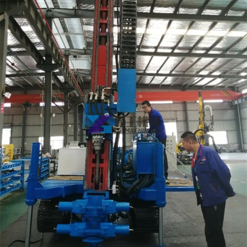 Mobile Full Hydraulic Crawler Anchor Diesel Electric Power Drilling Rig