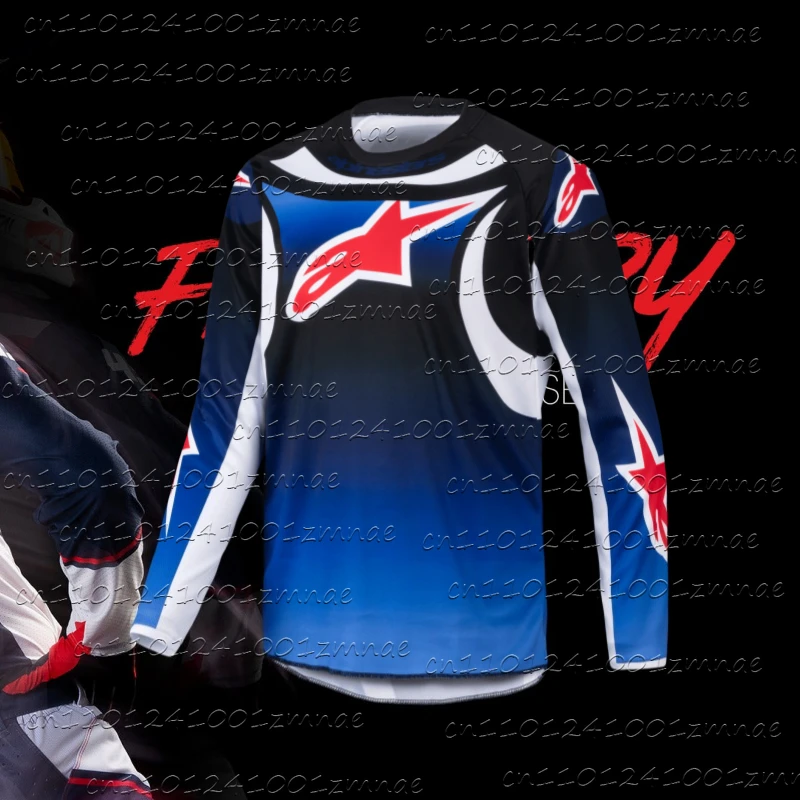 

2025 Youth Racer Wurx Jersey Off Road Jersey Racing Cycling Outdoor Fast Drying Men's Motorcycle Racing Team Racing Shirt