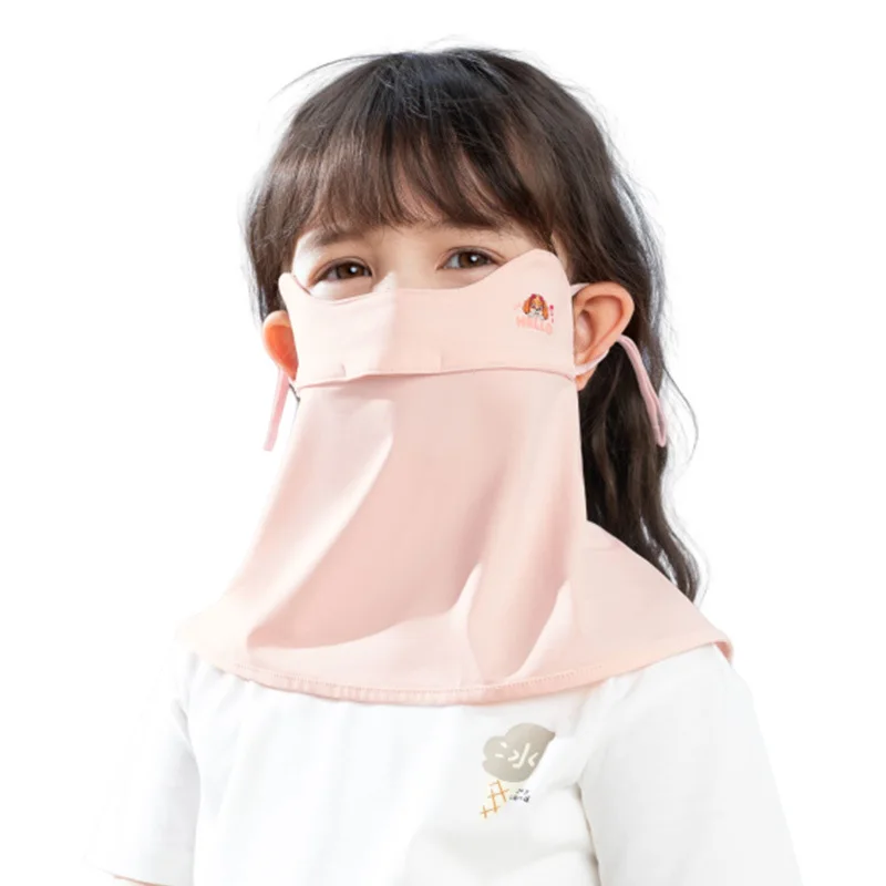 Miniso 어린이 마스크 아이스 와이어 태양 보호 마스크 야외 자외선 얼굴 커버 3차원 눈 보호