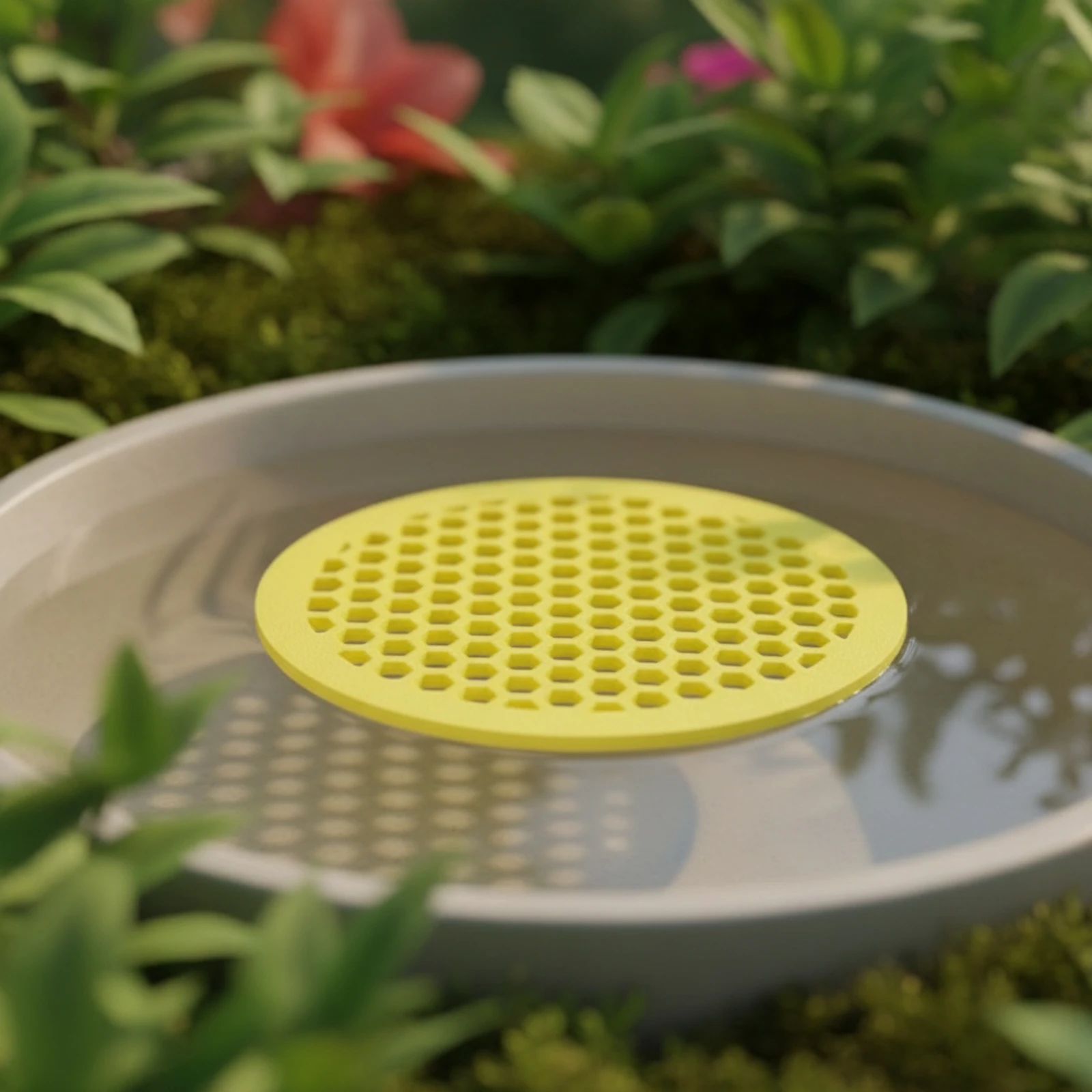 4 Pieces Floating Bee Watering Station Pollinator-Friendly EVA Foam Drinking Platform Butterfly Water Landing Pad Buoyant