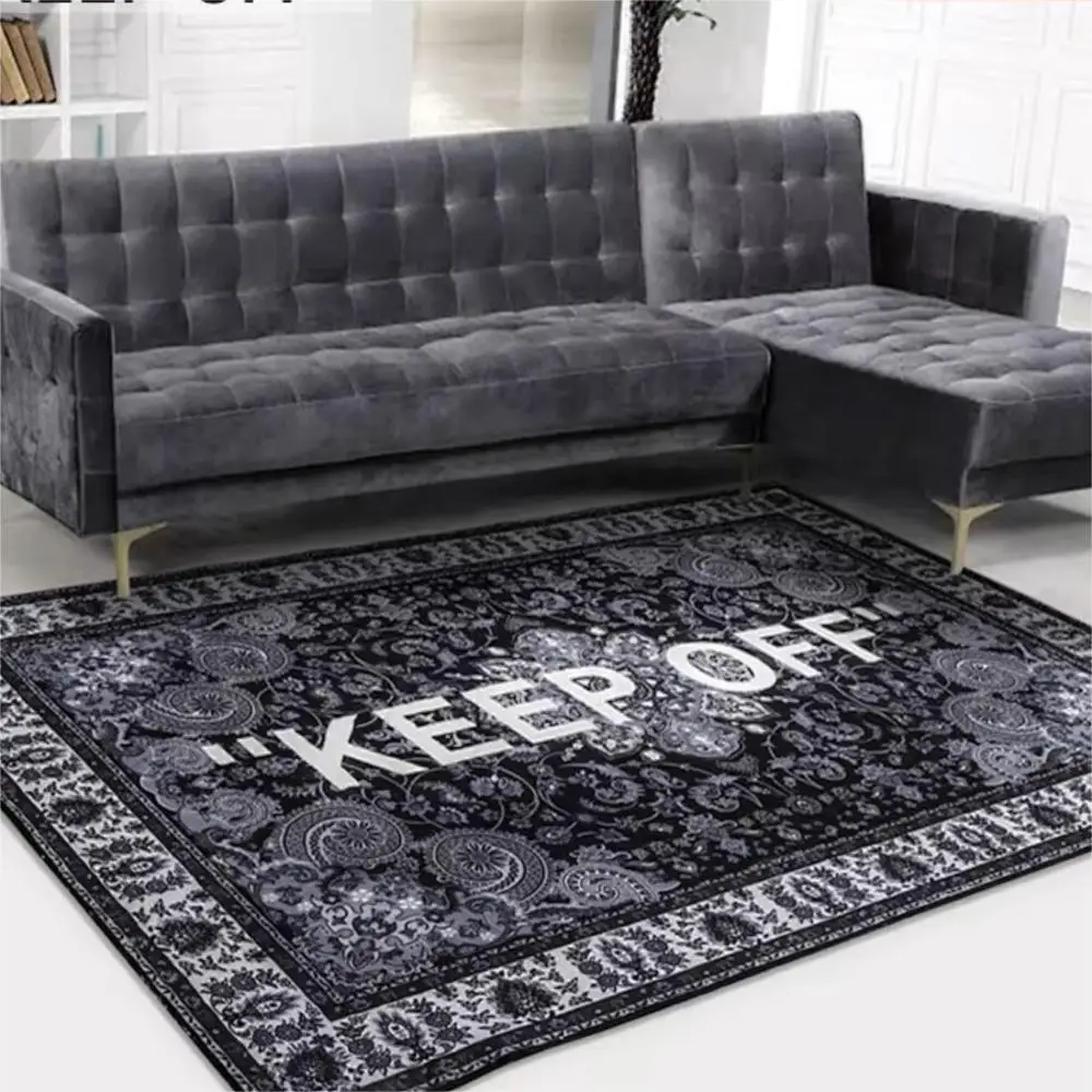 

VIKAMA Simple and Sophisticated Living Room Carpet, French-style Bedroom Side Rug, Luxury Sofa Coffee Table Rug, Home Decoration