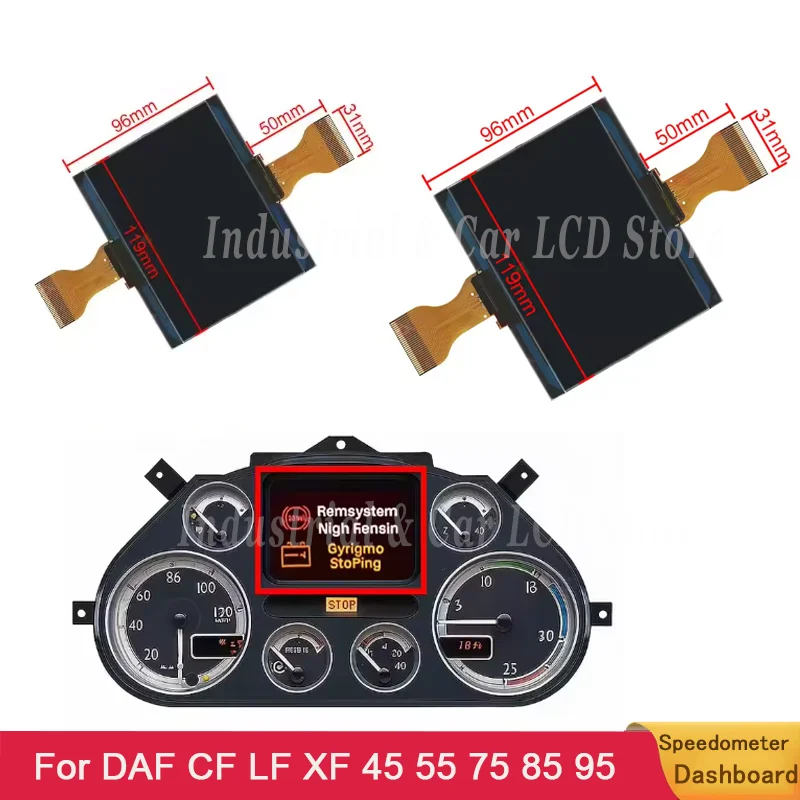 For DAF Truck LF/CF/XF 45/55/75/85/95/105 Dashboard Temas MD9 Dashboard LCD Screen Best Quality LCD Display  Instrument Cluster
