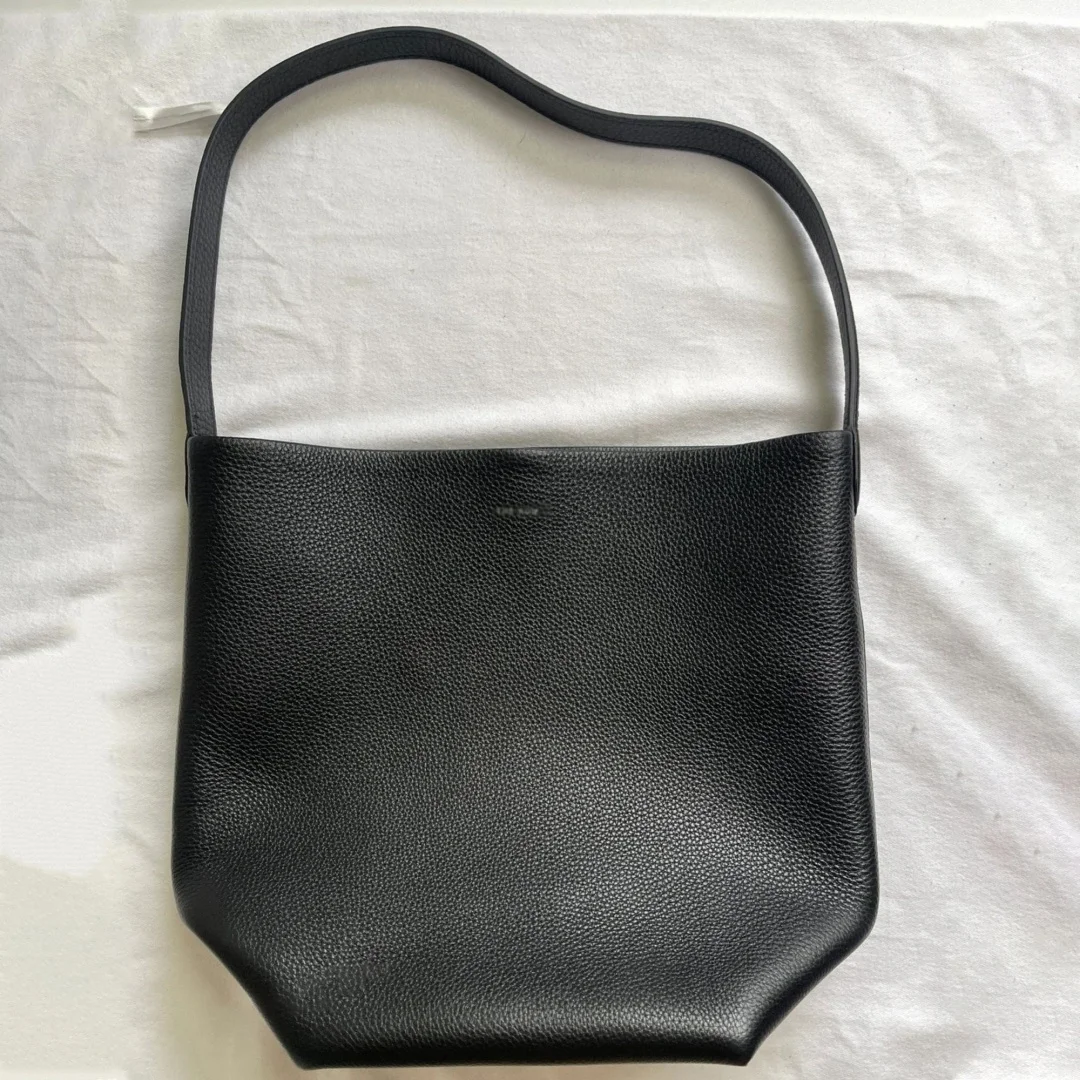 Genuine Leather Tote Bag, Minimal Bucket Bag for Women, Elegant Shoulder Bag, Lady's Underarm Bag
