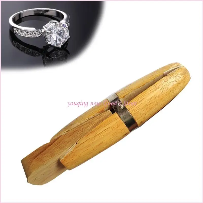 

57QA Portable Handheld Ring Clamp Sturdy Jewelry Holder for Polishing and Repairing Professional Benchwork Tool