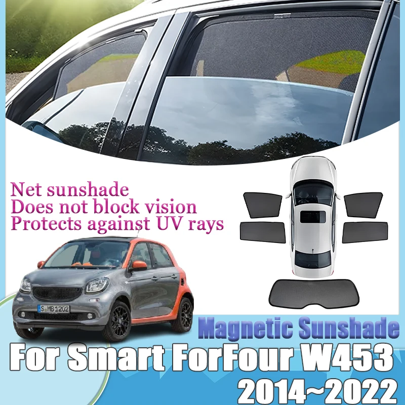

Для Smart ForFour W453 C453 A453 2014-2022 магнитные солнцезащитные козырьки, козырьки, детали оконной крышки, инструменты для лобового стекла, автоаксессуары