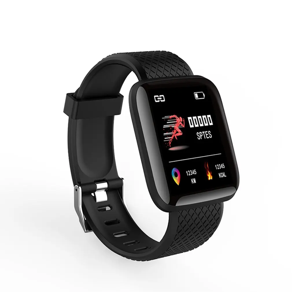 116Plus Touch สมาร์ทวอท์ช1.3นิ้วหน้าจอสีสมาร์ทวอท์ช Multi-Function Pedometer และ Heart Rate การตรวจสอบกีฬาสร้อยข้อมือ