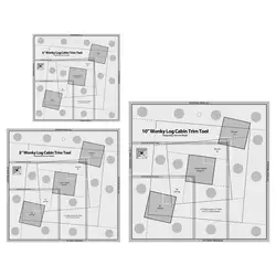 Acrylic Quilting Templates For Cutting Sewing Patchwork Ruler Acrylic Log Cabin Trim Tool For Designers Pattern Makers Sewing