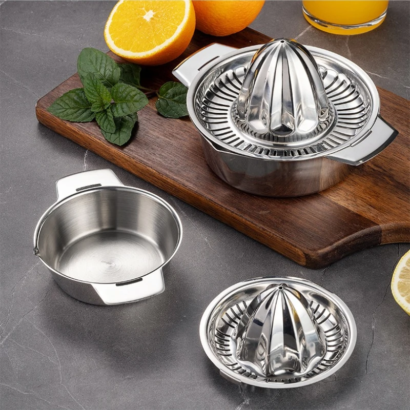 عصارة من الفولاذ المقاوم للصدأ، عصارة يدوية منزلية، عصارة ليمون برتقال ليمون، عصارة من نوع الضغط، أداة محلية الصنع لعصير الفاكهة