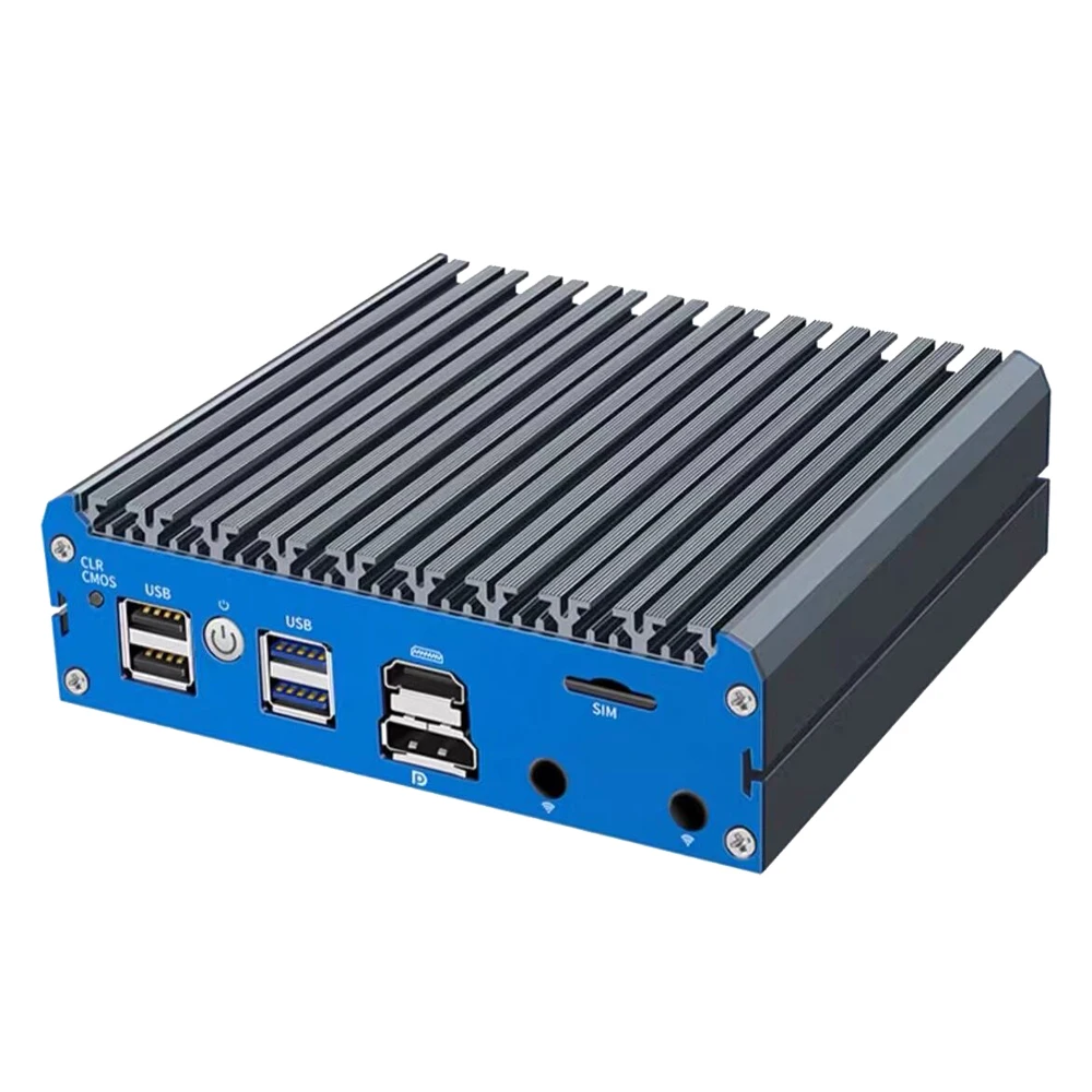 NUC Barebone Home Office Mini Server N150 4x2.5G Rete Celeron J6413 J5005 Mini Box industriale senza ventola incorporato PC Linux Win10