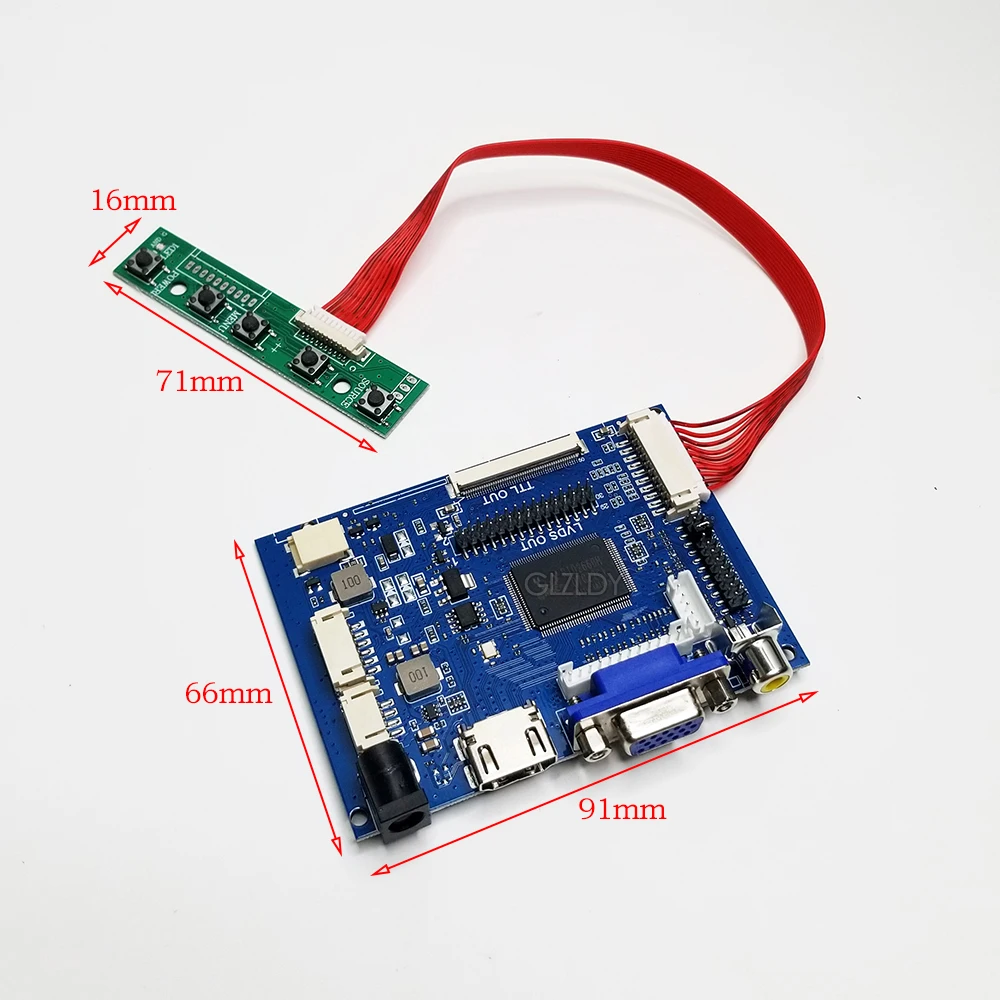 10.1 인치 LCD 컨트롤러 보드 1280x800 45Pin IPS 스크린 LTL101AL01 LTL101AL06 LTN101AL03 HDMI VGA AV DIY LED 패널 디스플레이