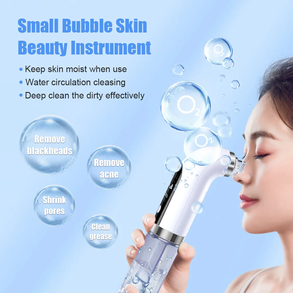 Blackhead Remover Pore Vacuum Cleaner Electric Micro Small Bubble Facial Cleasing Machine USB Rechargeable Beauty Devices