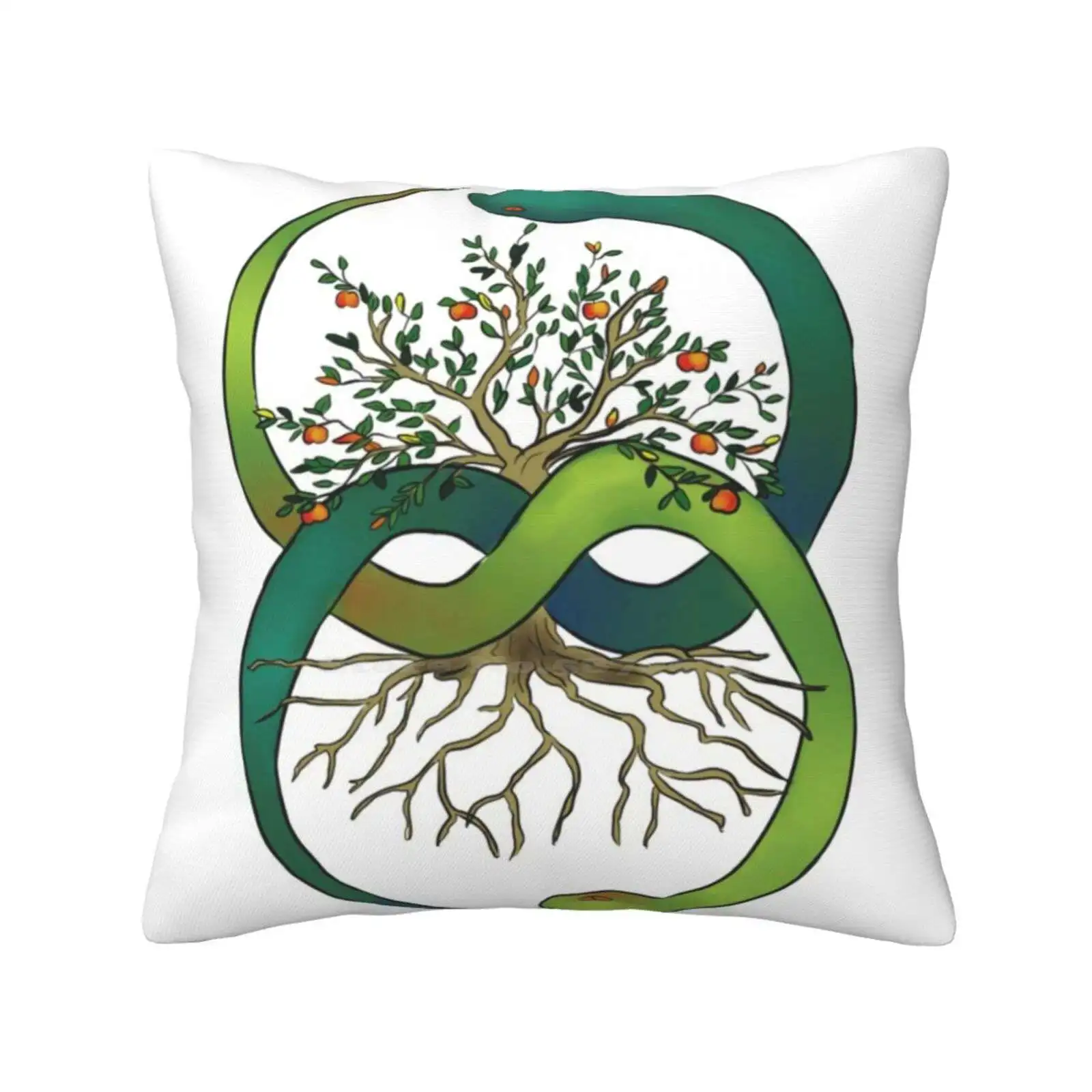 Ouroboros Tree Of Life Soft Comfortable Pillowcase Ouroboros Alchemy Tree Of Life Mythological Nature Snakes Norse Egyptian