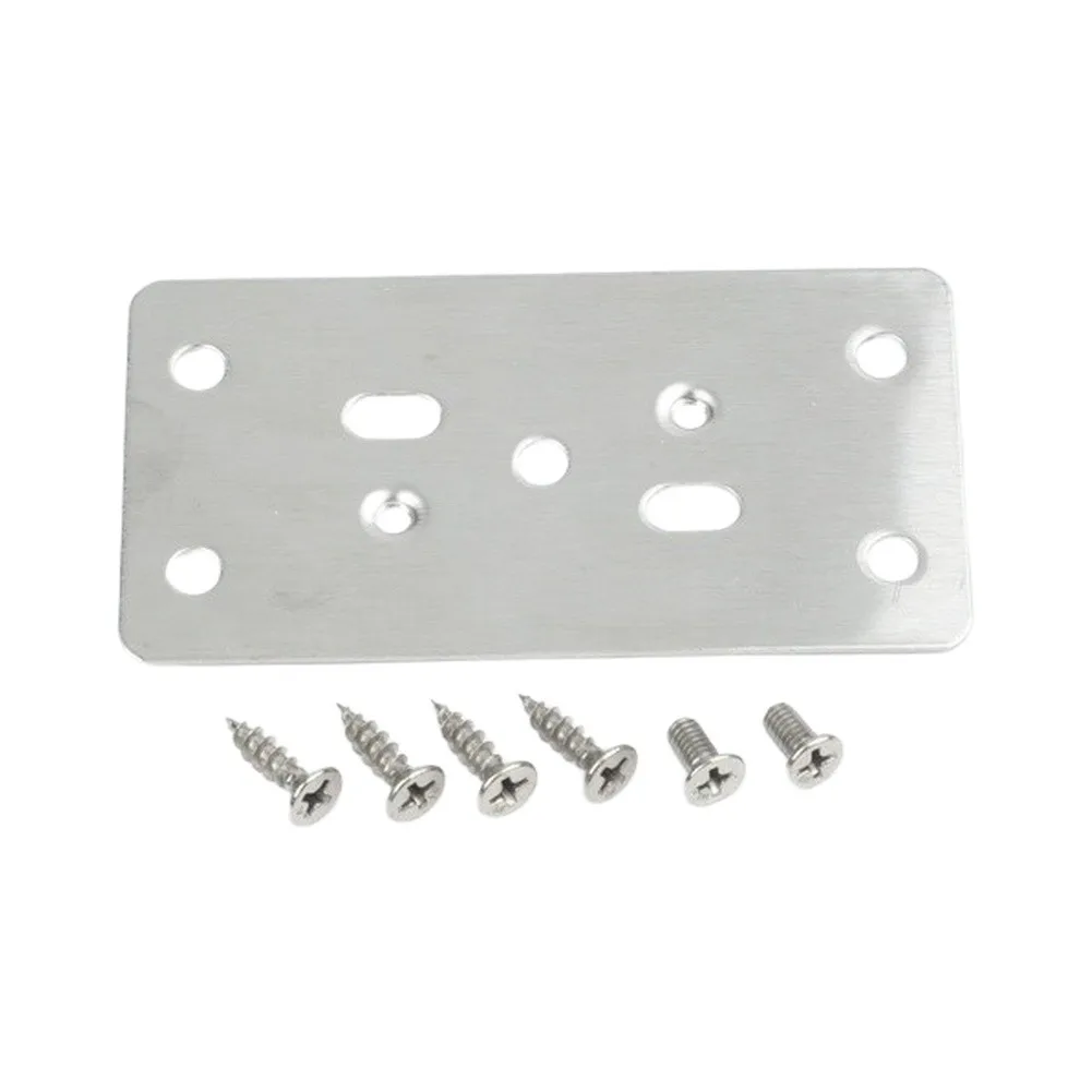 Cabinet Hinge Cup Repair Plate and Base Mount Plate Kit for Restoring Damaged Cabinet Door Hinge Mounting Points