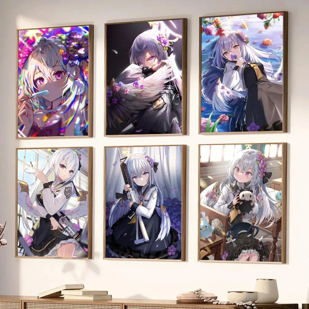 Blue Archive Shirasu Azusa Game Anime Girls Poster Stickers Living Room Bedroom Entrance Cafe Wall Art Decoration Painting