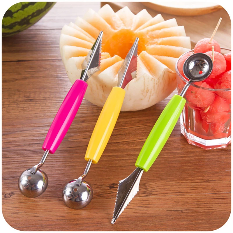 Double-headed Stainless Steel Ice Scoop Digging Spoon Fruit Ball Digging Device
