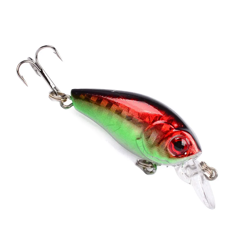 45mm 3pcs 8g Hard Crankbait Fishing Lure Artificial Bass Wobblers Topwater Minnow Bait Freshwater Saltwater Tackle