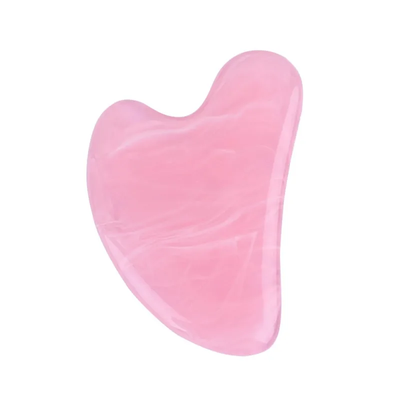 Порошковый кристалл Гуа Ша, косметическая массажная доска, массажер для лица в форме сердца, таблетка Гуа Ша, треугольный меридиан, инструмент для красоты, спа