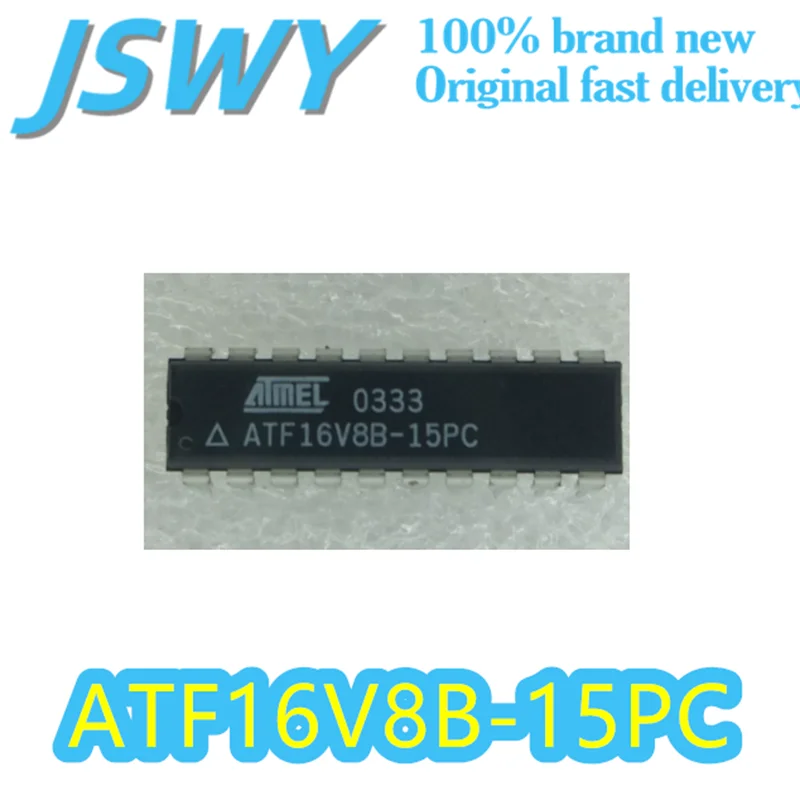 

(5/50 pieces) ATF16V8B-15PC ATF16V8B DIP-20 package Programmable logic devices 250 doors 15ns 5V voltage original