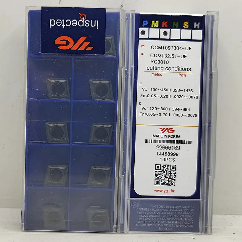 

CCMT09T304-UF YG3010 YG3020 CCMT09T304-UF CCMT09T304 CCMT32.51 YG-1 YG CNC carbide inserts Turning inserts For Steel,cast iron
