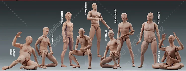 Original MAHA studio MH2404 1/6 Men Soldier Mobile Muscle Joint Body Muscle Half Body Fit 12inch Action Figure Collectible Toys