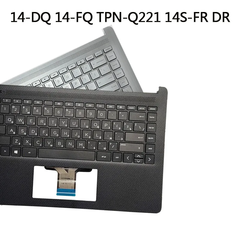 

Palm Rest Keyboard For 14-DQ 14-FQ TPN-Q221 14S-FR DR Laptop upper Cover case shell US RU L88200 L88206 L61506 L61507-001