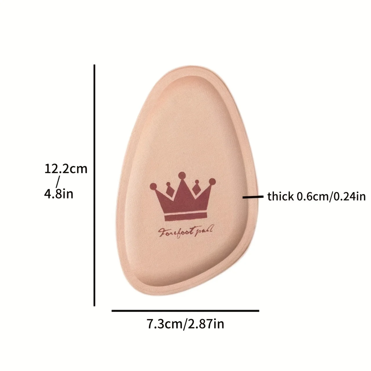 طقم مكون من قطعتين من الكعب العالي النسائي مع نصف نعل داخلي في الأمام، وسادة قدم أمامية، نعل داخلي للعناية بالقدم