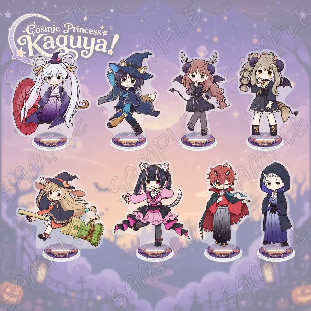 Anime Cosmic Princess Kaguya Acrylic Stand Figure Cute Chibi Kaguya Iroha Yachiyo Kimono Pajama Halloween Desktop Decor Keychain