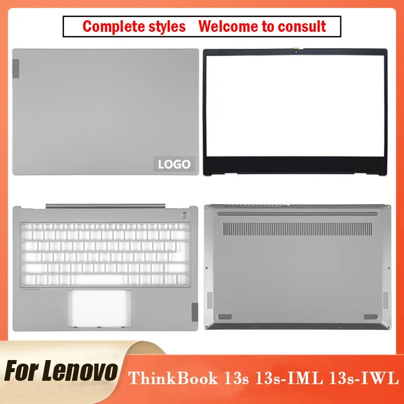 New Original For Lenovo ThinkBook 13s 13s-IML 13s-IWL 13.3In Laptop LCD Back Cover/Bezel/Palmrest Cover/Bottom Case Cover Silver