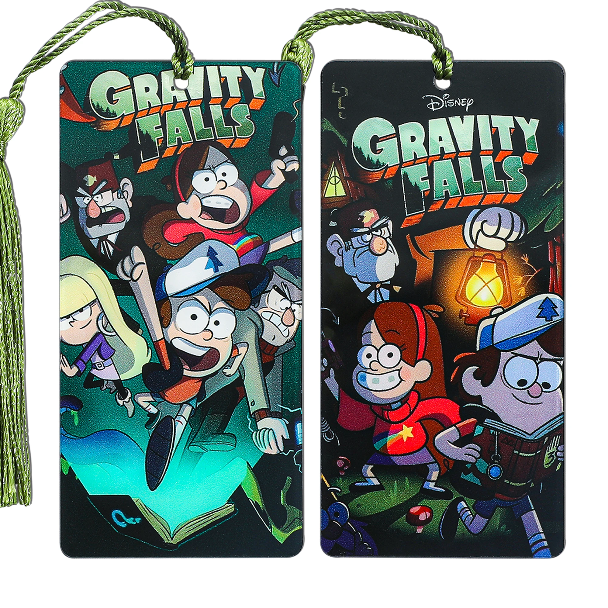 Disney Gravity Falls Acrylic Card Bookmark with Tassel for Women Men Cartoon Fans Dipper Mabel Book Mark Hanging Decor GIfts