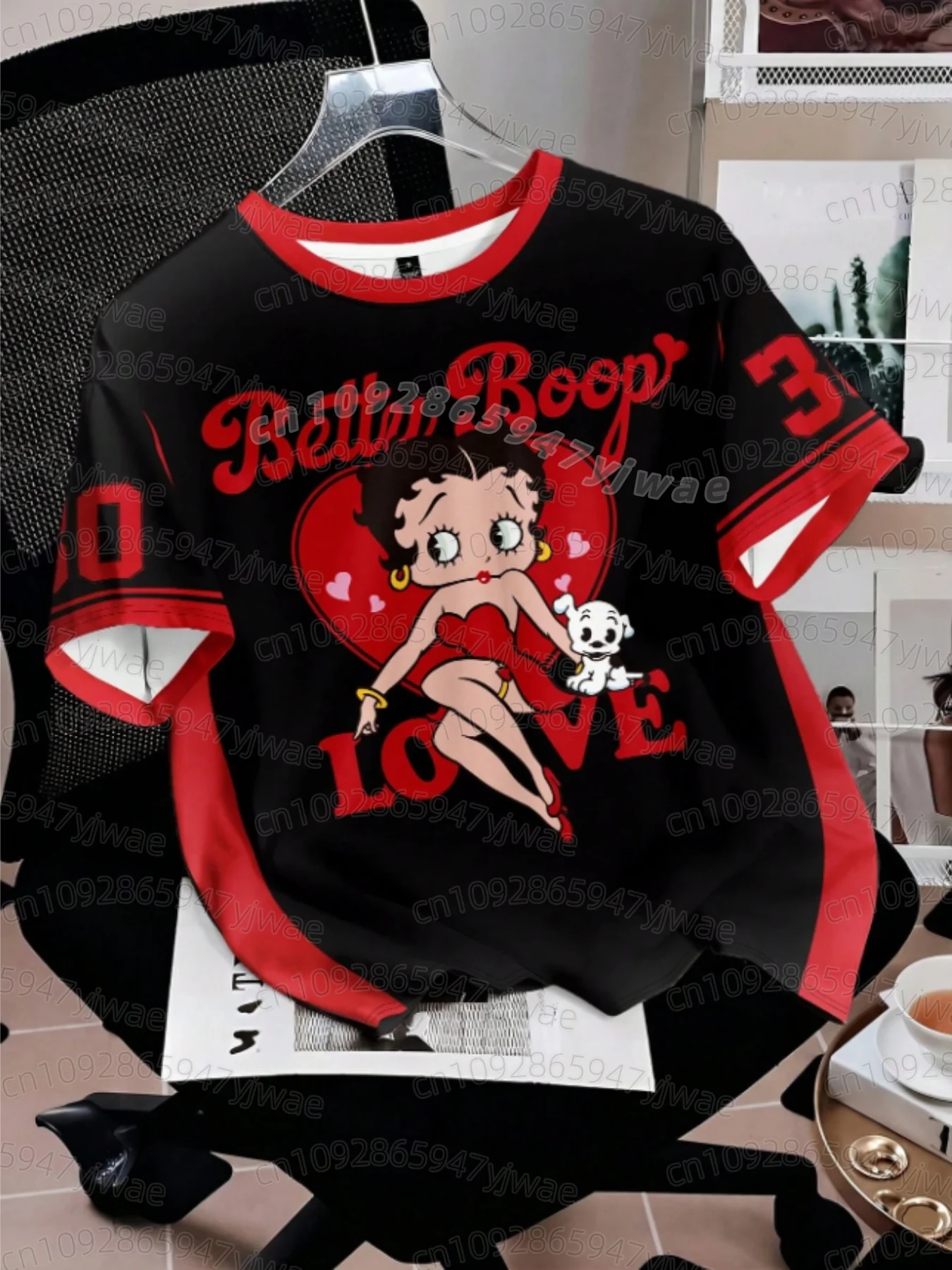 2026 KIDS Cartoon Betty Boop Print Herren Damen Kurzarm-T-Shirt Lässiger 3D-Druck Sommer MÄNNER FRAUEN Sport-Oberteile KIDS T-Shirt – Detail 12