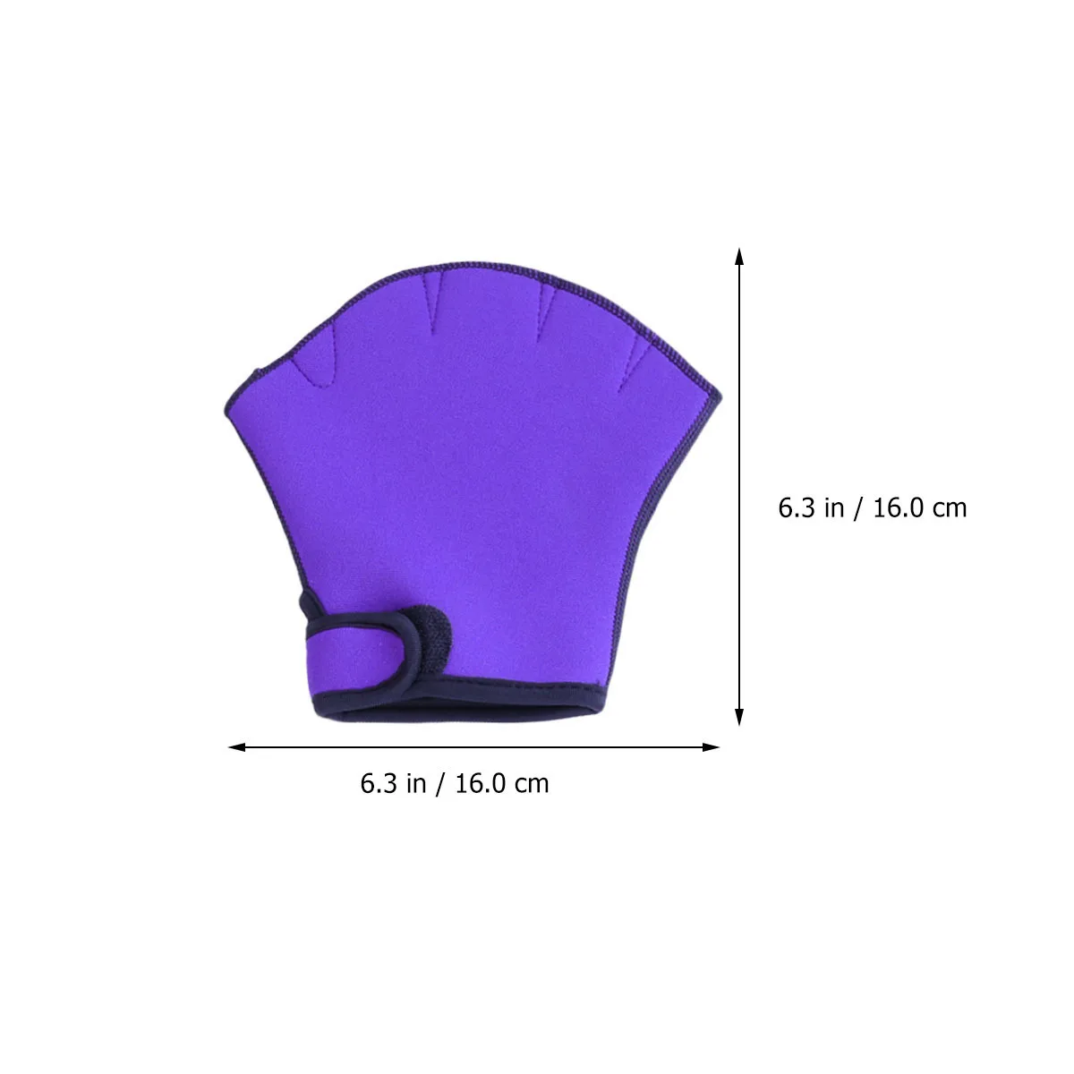 

1Pair Duck Webbed Gloves Half Finger Swimming Paddle Gloves for Aquatic Training Diving Purple Size S Webbed Paddle Glove