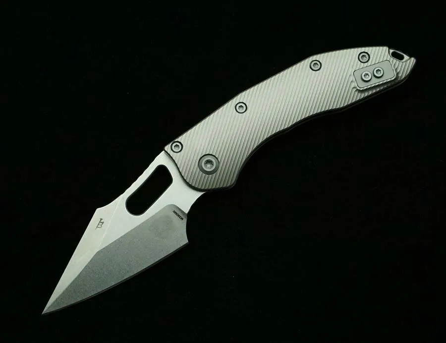LEMIFSHE غرزة RamL دليل التيتانيوم مقبض السيراميك تحمل شعار M390MK شفرة التخييم في الهواء الطلق بقاء EDC سكينة أدوات قابلة للطي