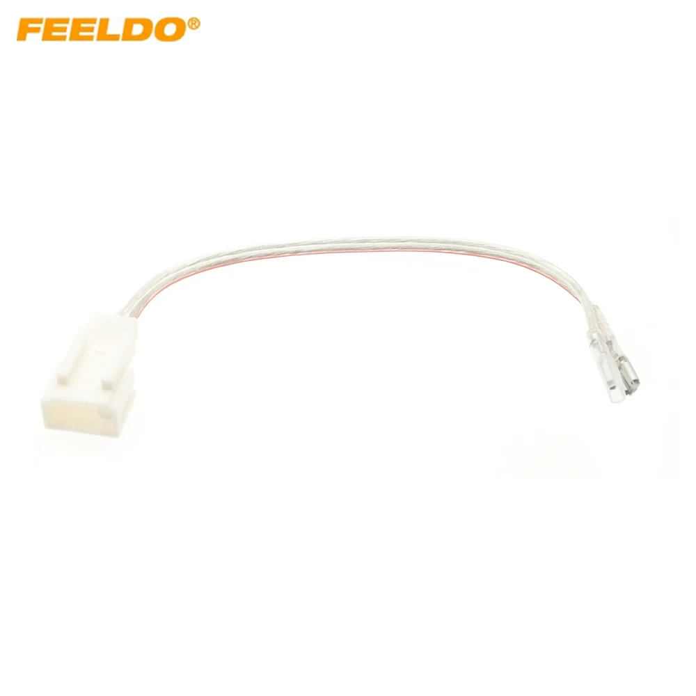 FEELDO 4Pcs Car Speaker Adapter Connector Plug for Toyota Scion Mitsubishi Subaru Speakers Wire Wiring Harness Cable