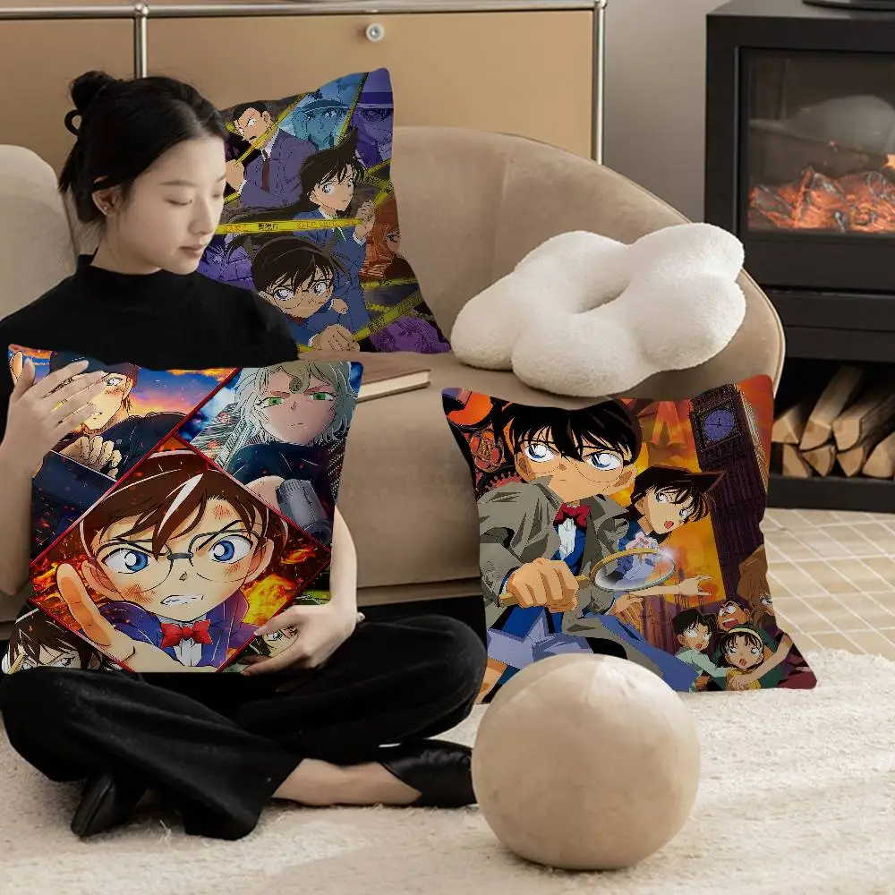 

Mystery D-Detective C-Conan Cushion Cover Pillowcase Upholstery Sofa Throw Pillow Home Decor Pillowcas