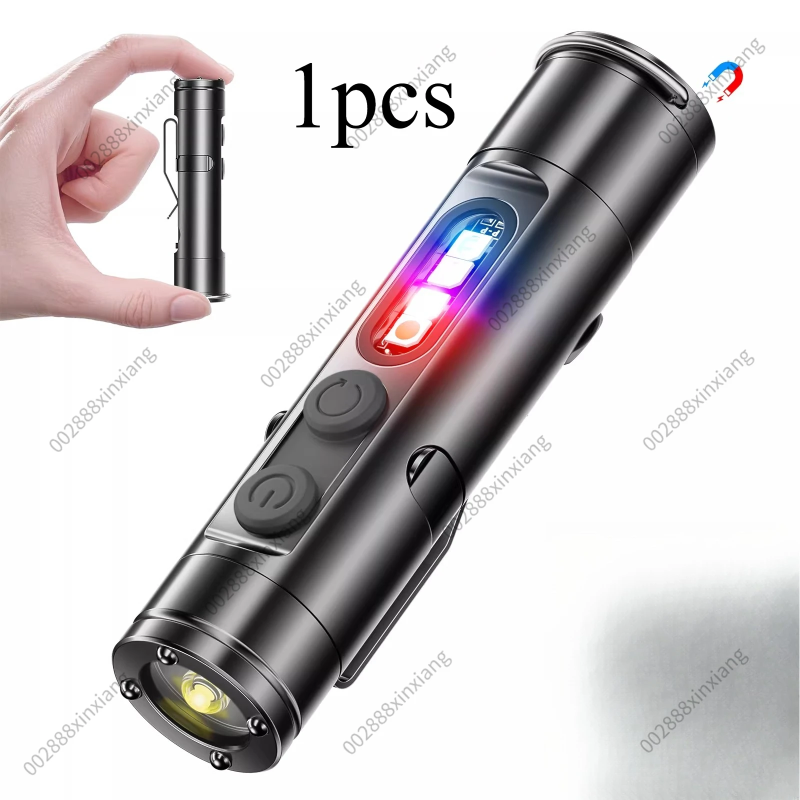 Outdoor Multifunctional Portable Mini Strong Light Flashlight Long Endurance LED Light  Keychain Light