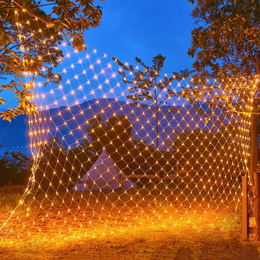 6X4M 672LED Net Lights Outdoor Christmas Net String Light Large Net Mesh String Light Christmas Twinkle Fairy Net Light
