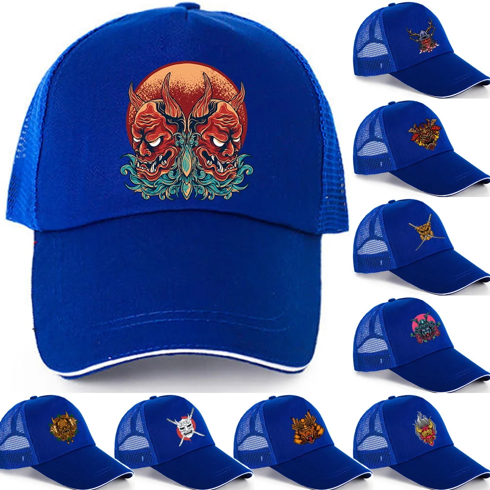 New Fashion Monster Pattern Baseball Caps Men Women Quick Dry Snapback Hats Summer Hip Hop Breathable Mesh Sun Hats Fishing Cap