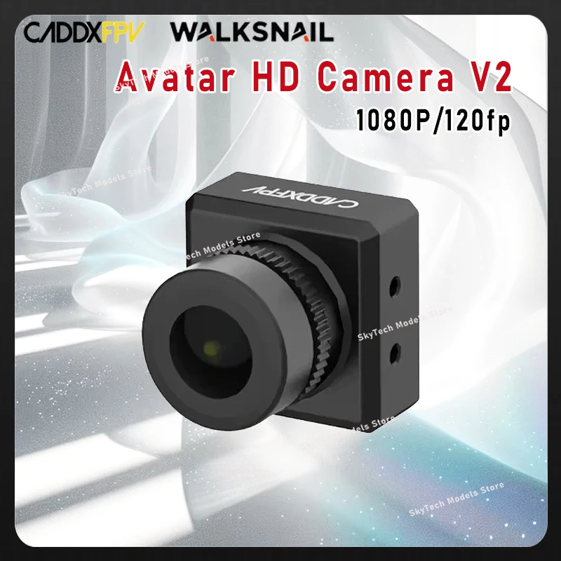 

CADDX Walksnail Avatar HD-камера V2 — 1/3,2 дюйма, 4 МП, 4:3, 1080P/120 кадров в секунду 160 ° Сверхлегкая кабельная FPV-камера FOV Gyroflow 7,2 г длиной 14 мм