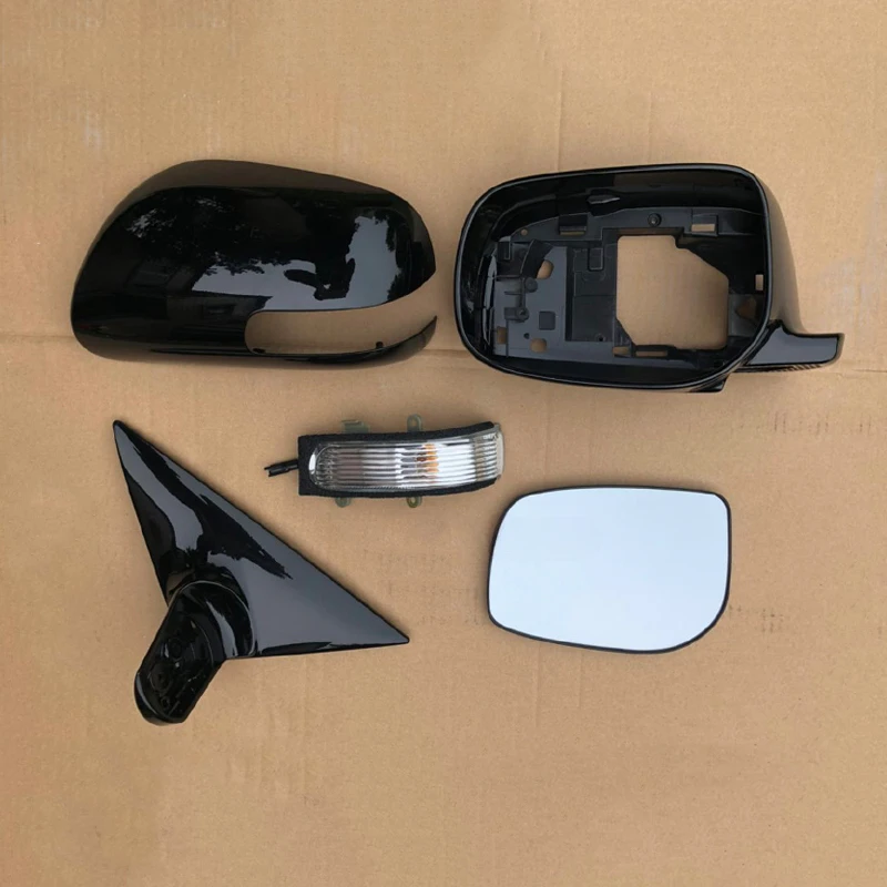 Left Right Rear Heated Mirror Glass Cover Frame Turn Signal Light For TOYOTA VIOS 2008-2013 Aurion Camry Asian Model 2006-2011