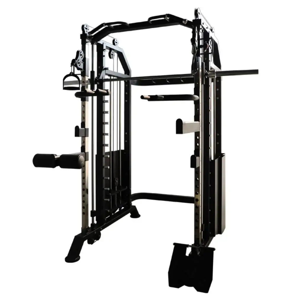 YTYIN Commercial Use Body Building Fitness Equipment Half Rack All In One Gym Machine Power Rack Gym Half Rack Smith
