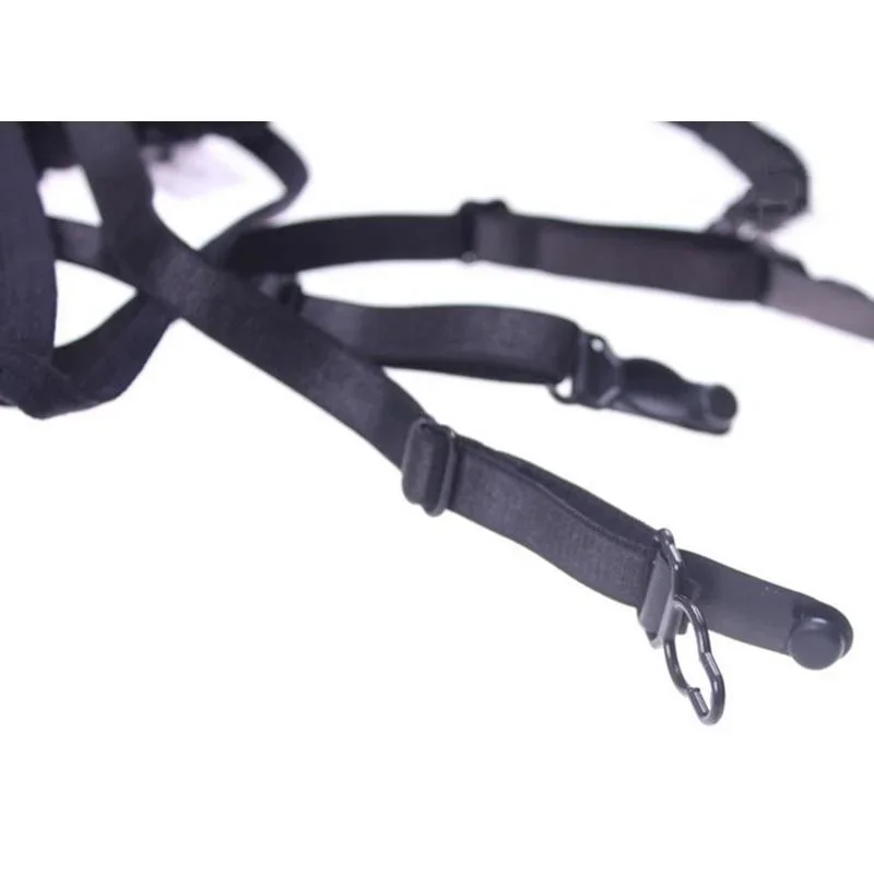 Women Sexy Lace Solid Thin Suspender Garter belt with transparent T-back G-String Belt Lingerie Bow knot sex game sm Panty