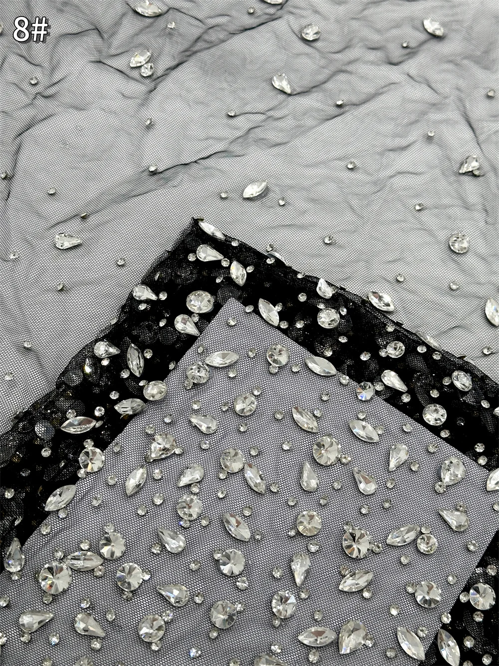 Elegant French Mesh Stone Embroidery 2025 Bule Stones Lace Fabric African Nigerian Stones Lace Fabrics For Wedding Dresses Women