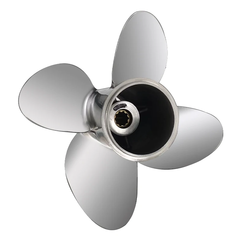 Marine Outboard Propeller 4 Blades Stainless Steel Boat Propeller