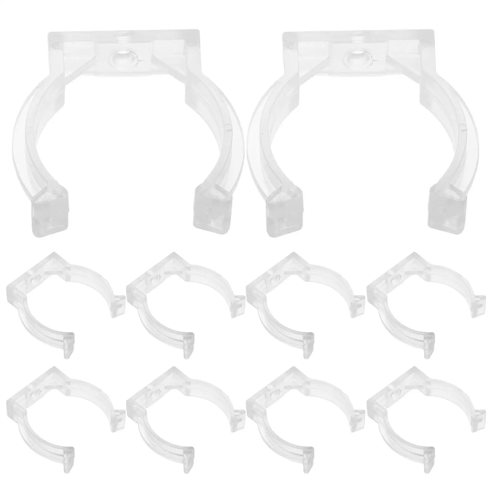 20 Pcs Neon Tube Lights Mounting Clips Fluorescent Lamp Clamp for Rope Rock and Roll Ceiling