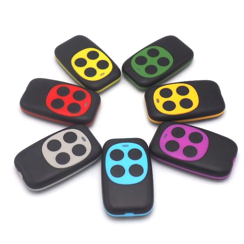 10pcs RF Cloning Remote Duplicator 433MHz 433.92MHz Waterproof 4 Buttons Color Key Fob For Garage Rolling Door Electric Gate