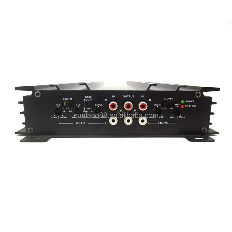 RMS 55W*4@4Ω/ 65W*4@2ΩBoat Truck Car audio Amplifier Class AB 4-Ch Speakers Amplifier Heavy Aluminium Heatsink